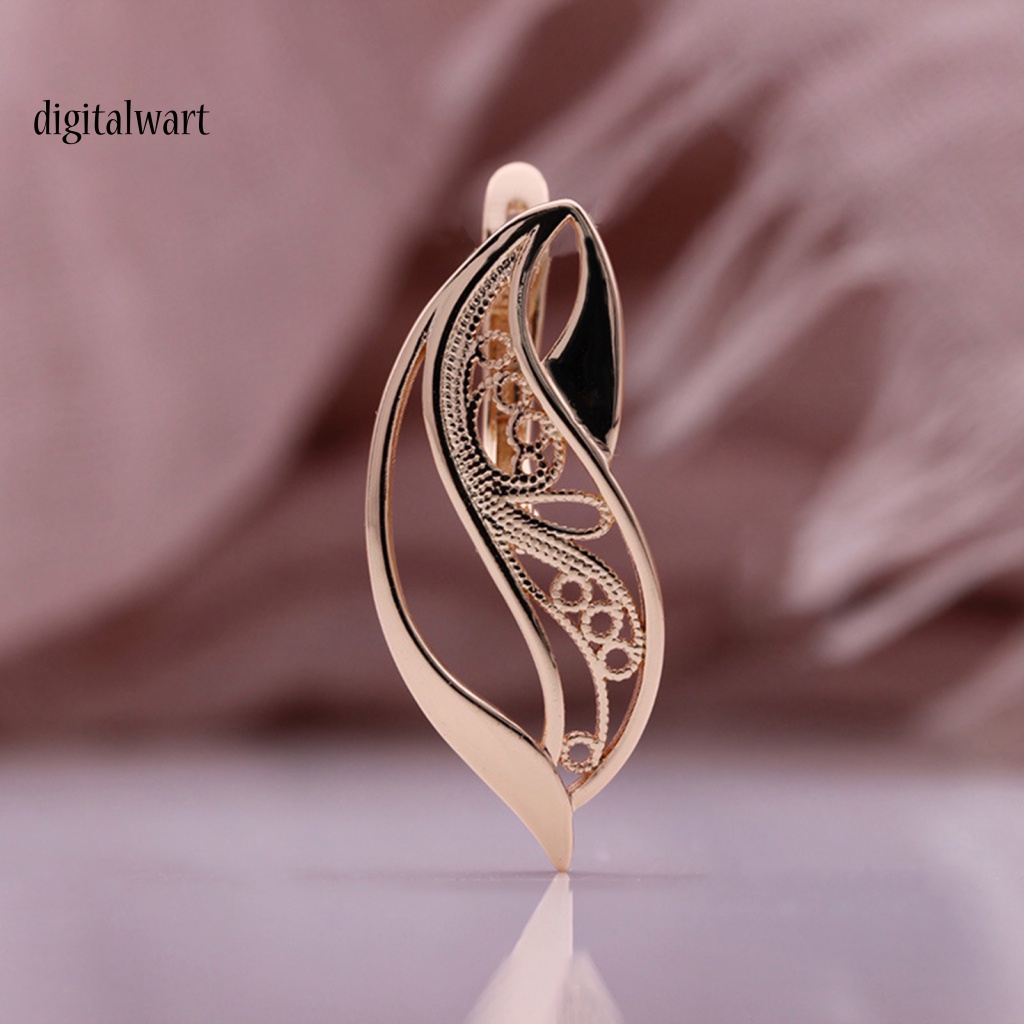 Kỹ Thuật Số| 1 Đôi Khuyên Tai Kim Loại Vintage Cho Nữ