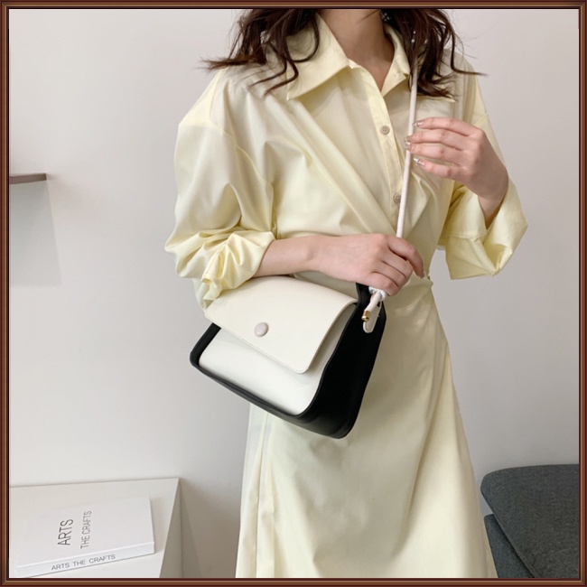 Túi Xách Da Màu Trơn Phong Cách Retro Thời Trang Cho Nữ