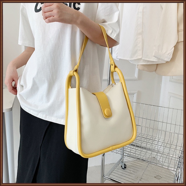 Túi Đeo Chéo Vai Bằng Da Sức Chứa Lớn Màu Trơn Dành Cho Nữ
