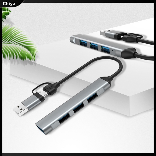 Bộ Chia Cổng Usb Type C Sang Usb3.0 4 Trong 1 Cho Notebook Laptop Điện Thoại Di Động