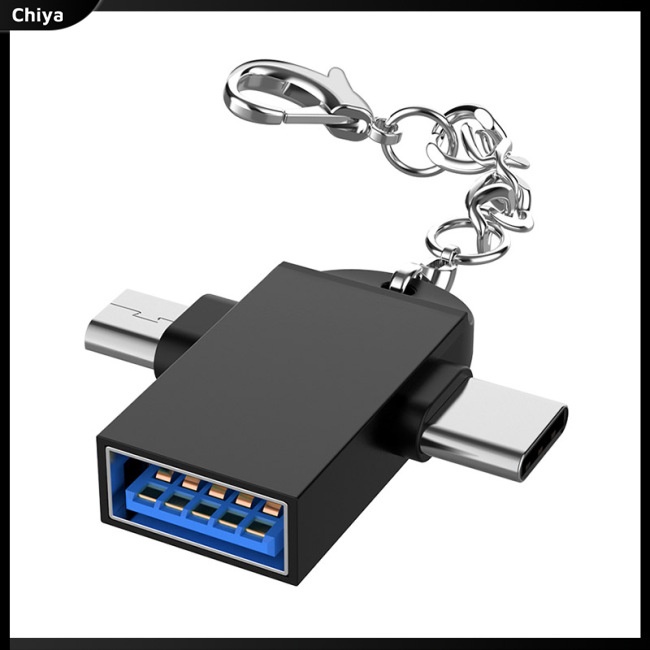 Đầu Chuyển Đổi Otg Type-c 2 Trong 1 Cho Điện Thoại Android Ios