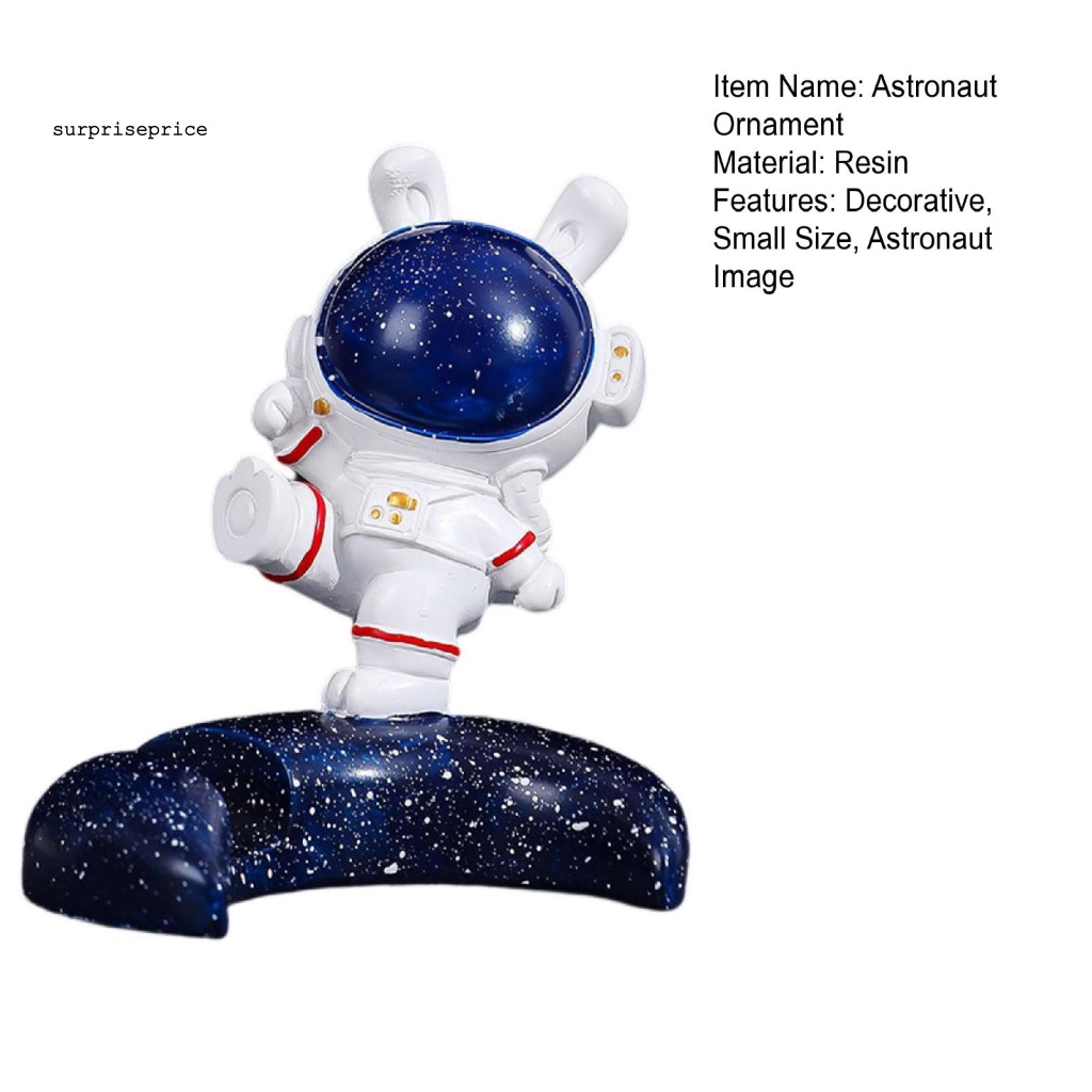 Mô Hình Phi Hành Gia Hoạt Hình Bằng Nhựa Resin Nhỏ Gọn Sáng Tạo Trang Trí Không Gian