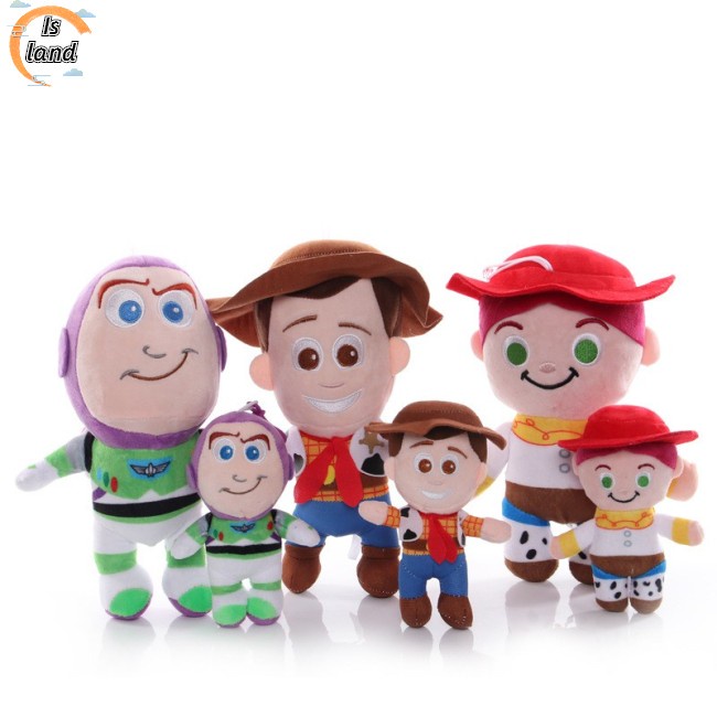 Đồ Chơi Nhồi Bông Mềm Hình Woody &amp; Buzz Lightyear Trong Phim Toy Story 4 15-25cm