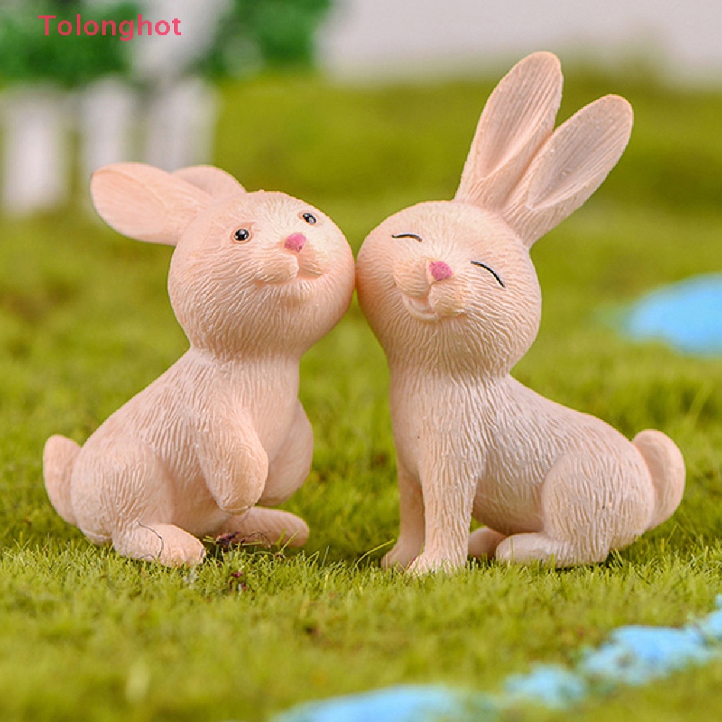 Phụ Kiện Trang Trí Nhà Búp Bê / Tiểu Cảnh Hình Chú Thỏ Dễ Thương DIY