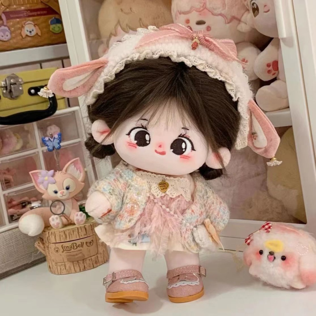Búp Bê Nhồi Bông Cotton 20cm Hình Người Đáng Yêu
