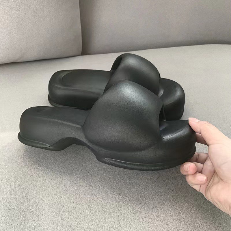 Dép bánh mỳ chao béo đế khuyết B479 nhiều màu quai ngang đúc nguyên khối TRANGBIHUE