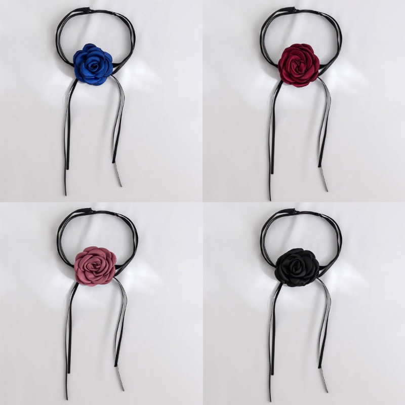 Vòng Cổ Choker Vải Mềm Hình Hoa Thời Trang Cho Nữ