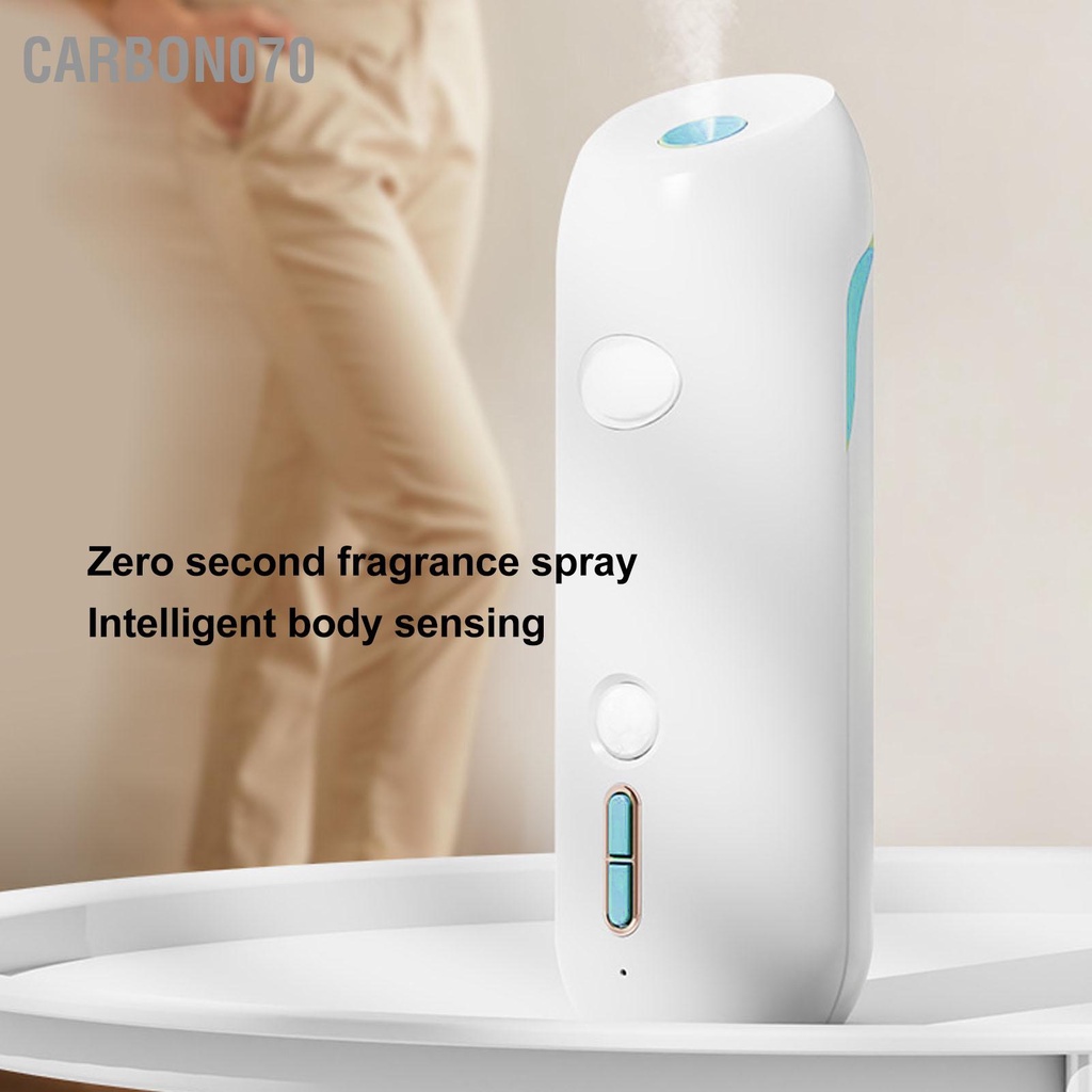 Carbon070 Máy Xông Phòng Tự Động Thời Gian Cảm Ứng Cơ Thể Khuếch Tán Hương Thơm Siêu Âm 2 Trong 1 Cho Tắm Gia Đình