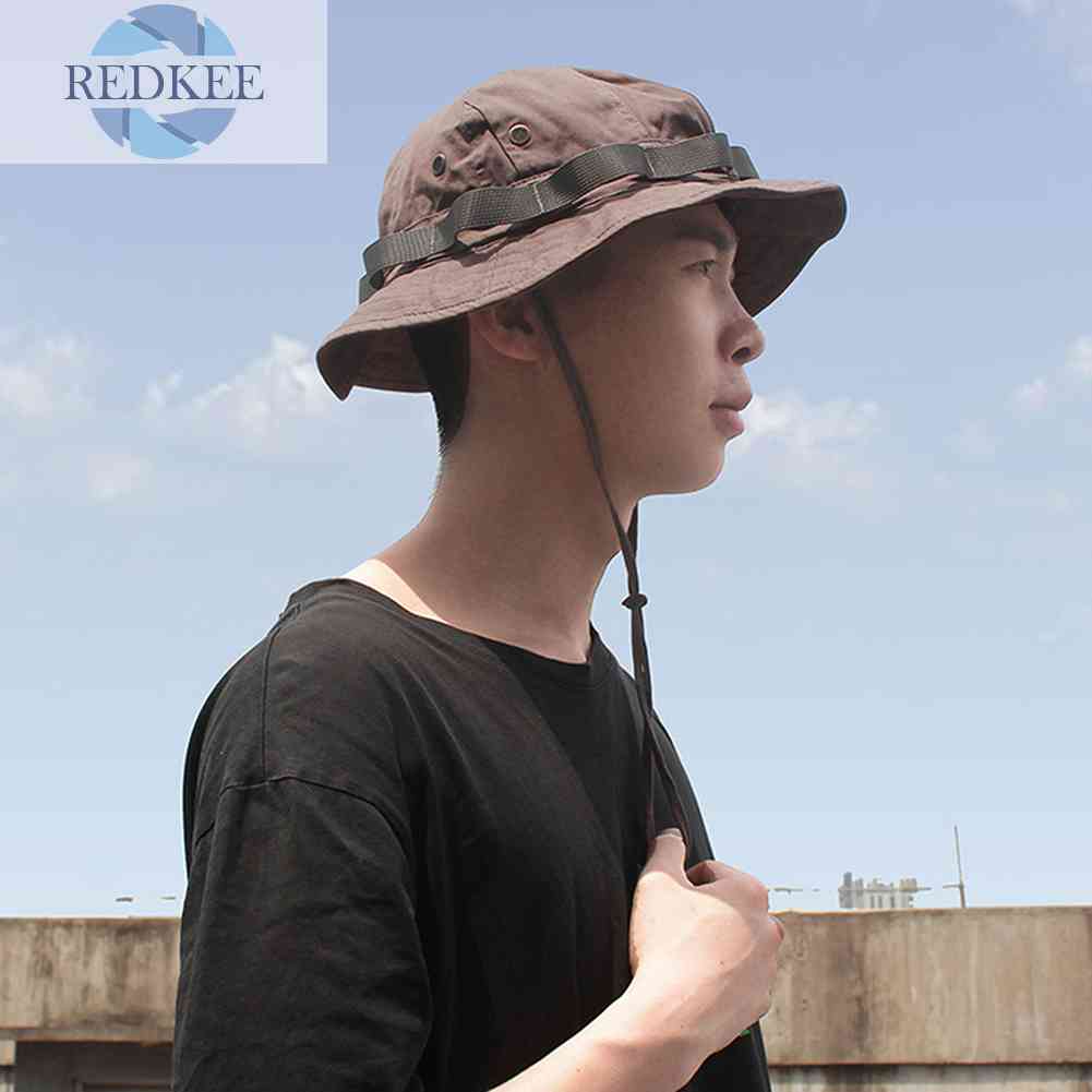 Nón Tai Bèo Chống Tia UV Bằng Vải Cotton Thoáng Khí Gấp Gọn Được Dành Cho Nam