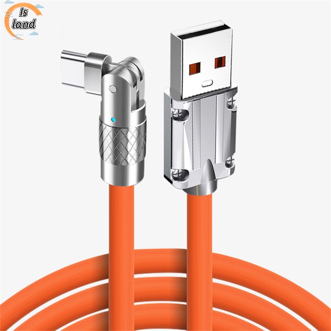 Dây Cáp Sạc Nhanh Usb Loại C 180 120w 6A Có Đèn Led Dành Cho Điện Thoại