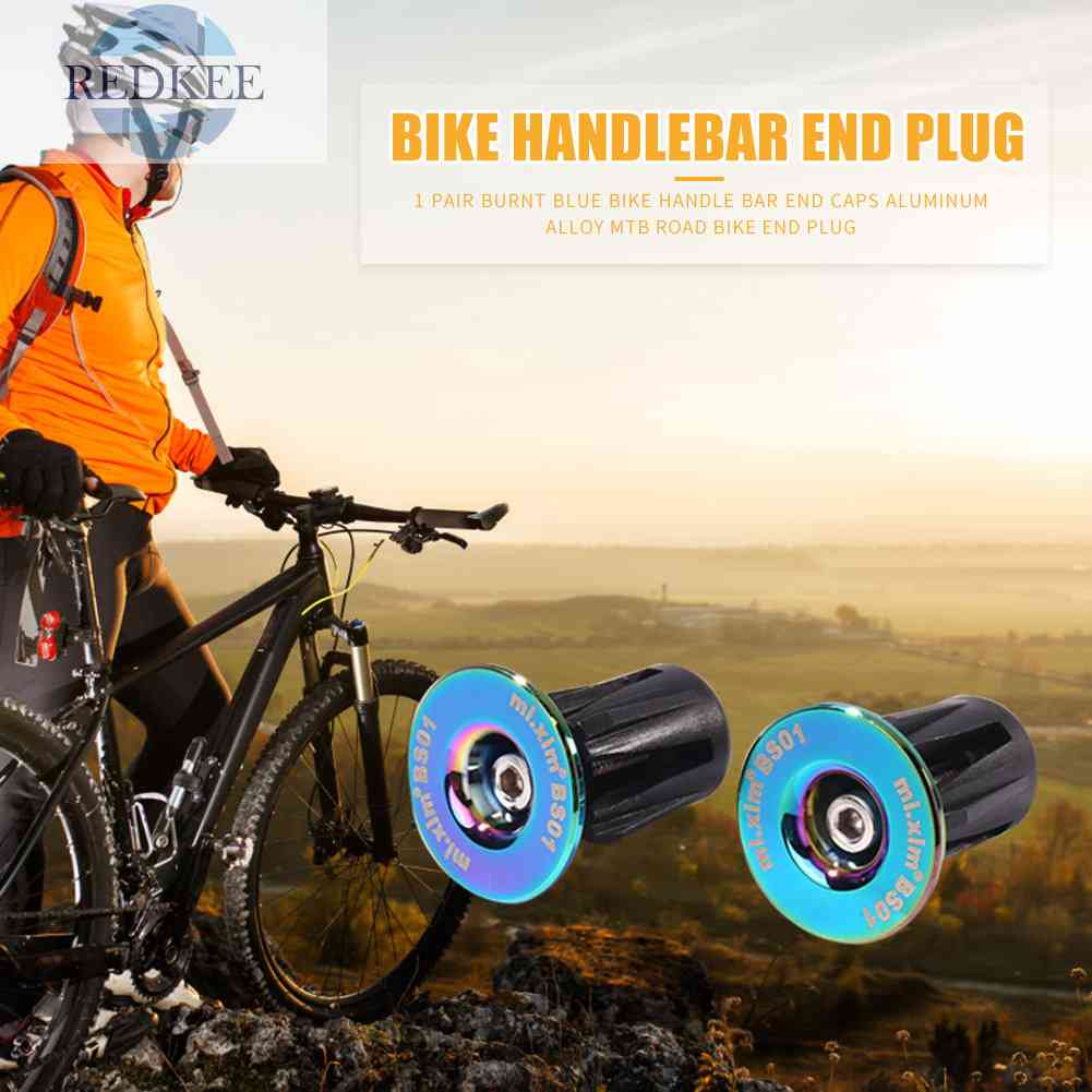 Set 2 Nút Gắn Tay Cầm Xe Đạp Leo Núi Chất Liệu Nhôm