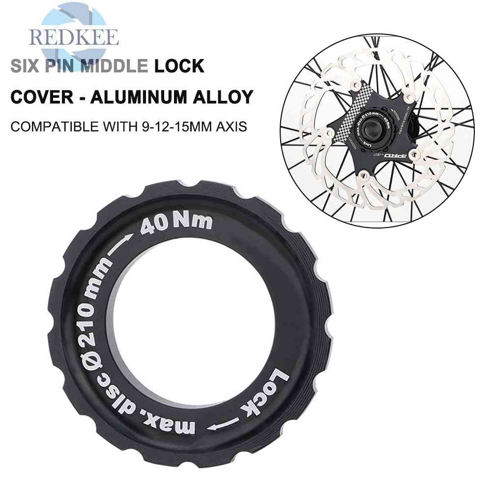 Bộ 6 Vòng Đệm Và Vỏ Khóa Đĩa Phanh Trung Tâm 9 / 12 / 15mm Cho Xe Đạp