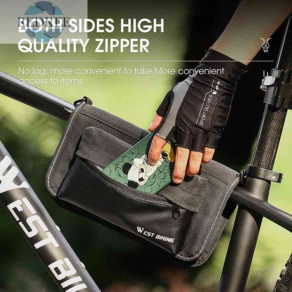 Túi Đựng Đồ Gắn Khung Trước Xe Đạp Chống Trượt Tiện Dụng