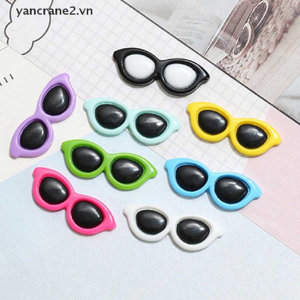 Bộ 10 Kính Mát Tròn Dùng Trang Trí Nhà Búp Bê DIY yancrane2.vn