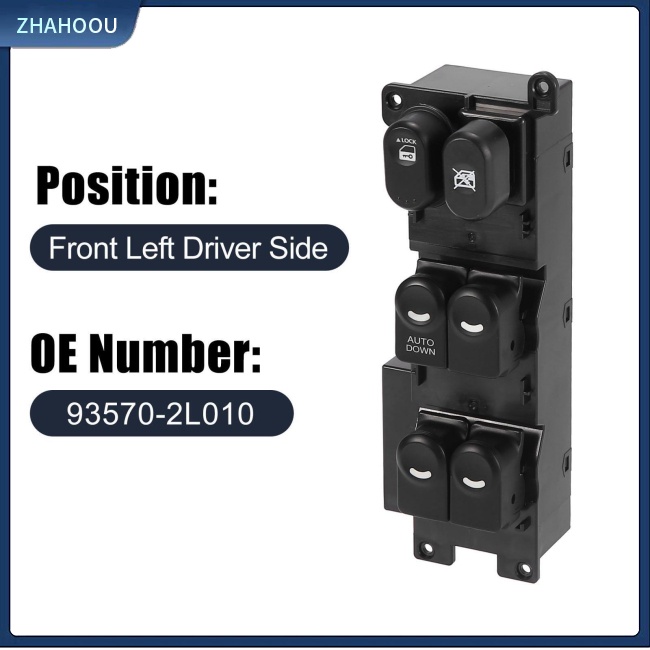 ☃Nhà Cửa☃ Công Tắc Điều Khiển Cửa Sổ Xe Hơi Cho I30 2008-2011 93570-2l010