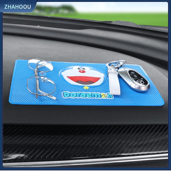 ☃Nhà Cửa☃ Thảm Cao Su Chống Trượt Họa Tiết Hoạt Hình Trang Trí Bảng Điều Khiển Xe Hơi
