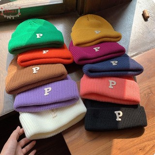 Mũ beanie dệt kim màu trơn phong cách Hàn Quốc thời trang đường phố cho nữ DION1