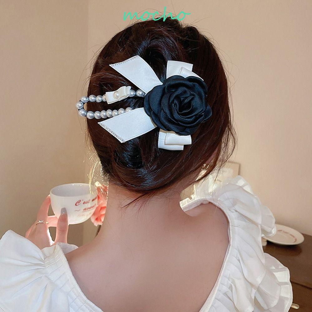 Kẹp Tóc Thắt Nơ Sau Lưng Phong Cách Vintage Dành Cho Nữ|Kẹp Tóc Mỏ Vịt Phong Cách Retro Thời Trang