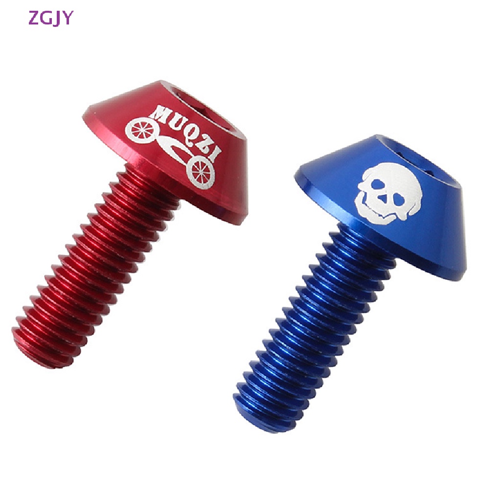 Bộ 4 Ốc Vít Hợp Kim Nhôm ZGJY M6 Gắn Phanh Xe Đạp Leo Núi Mới