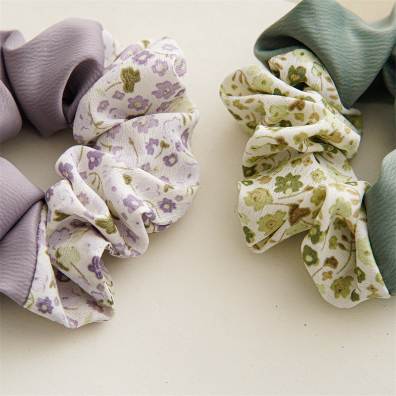 Dây Buộc Tóc Vải Satin Hai Mặt Cỡ Lớn Thời Trang Thanh Lịch Cho Nữ