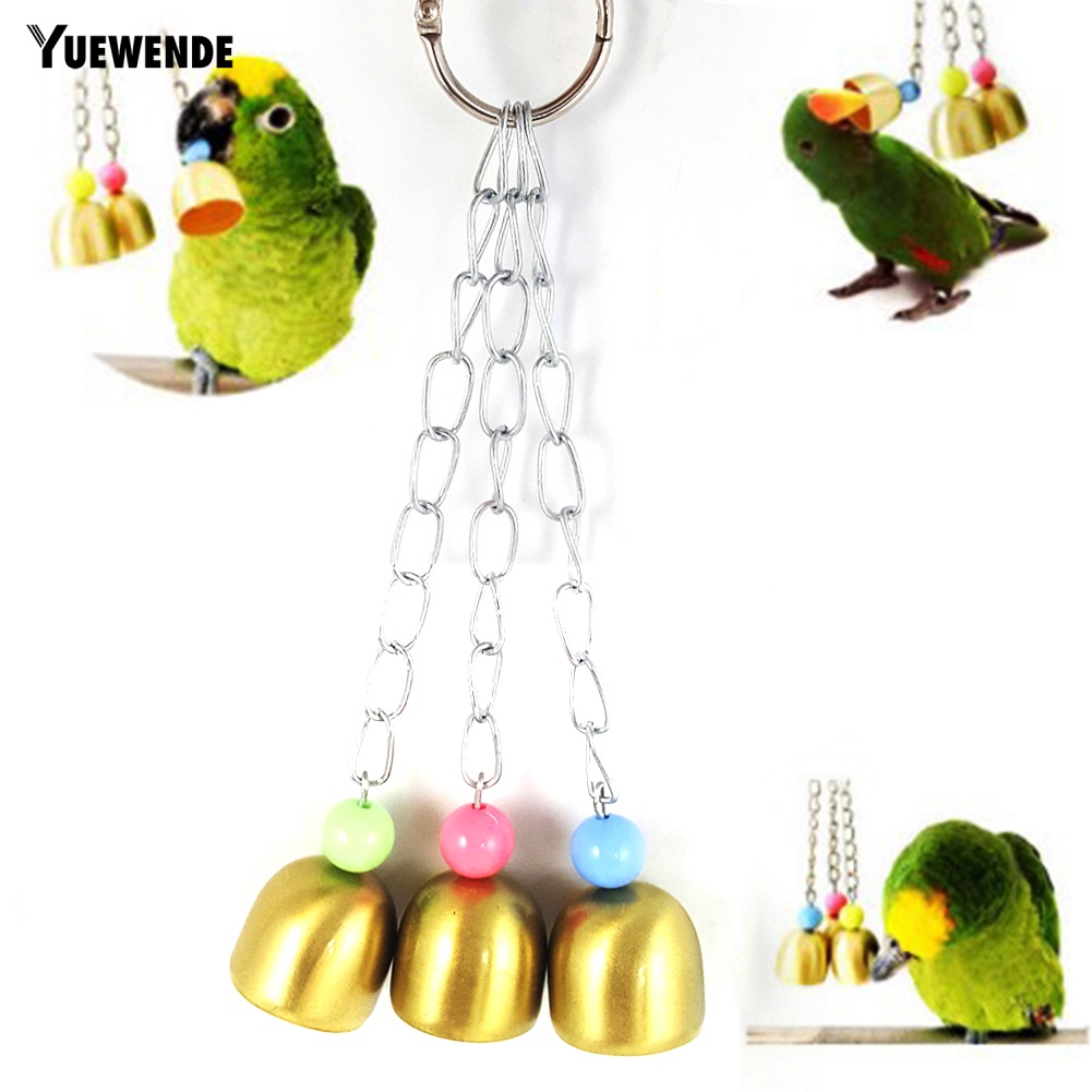 Đồ Chơi Treo 3 Chuông Kêu Vui Nhộn Dành Cho Chim Vẹt
