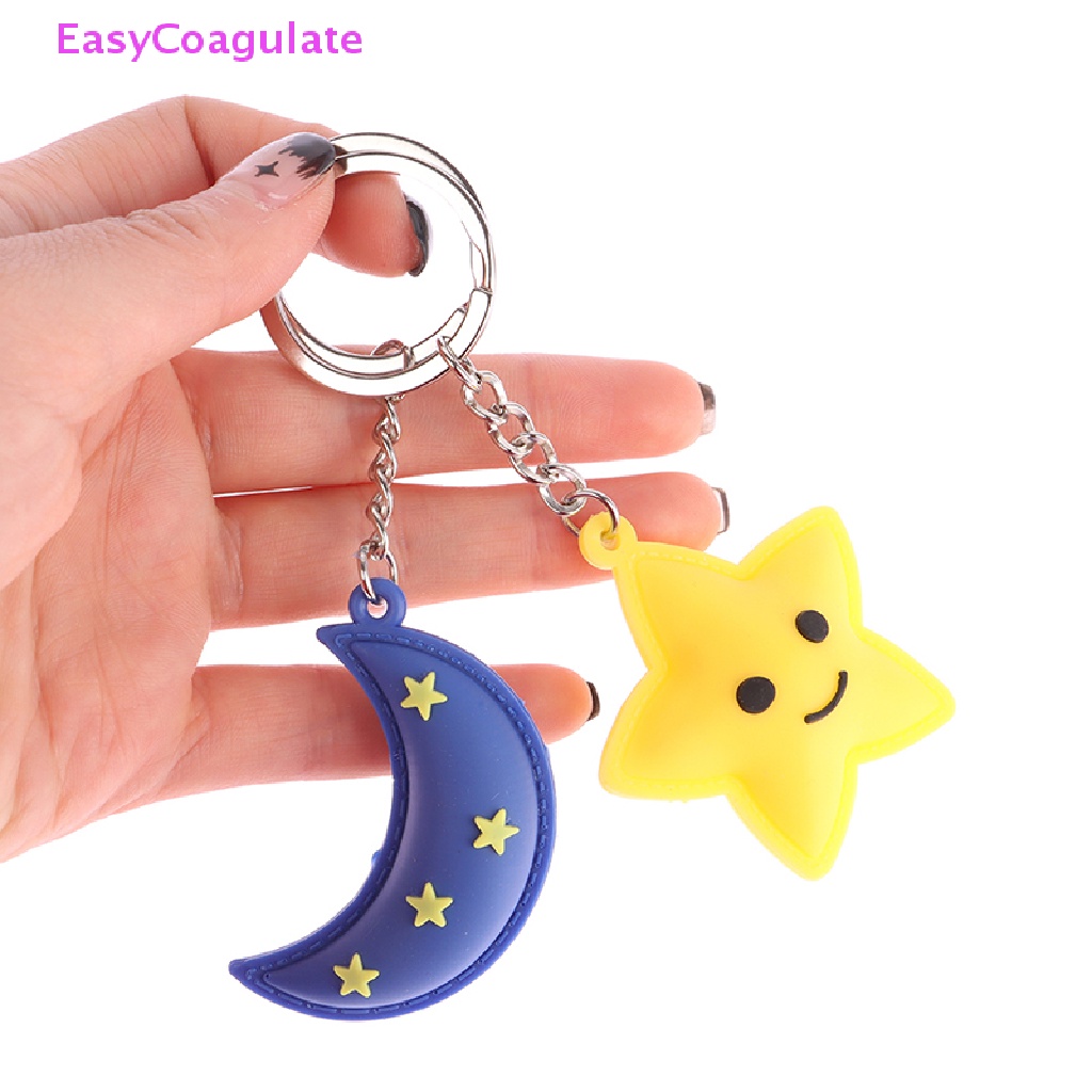 Móc Khóa Hình Ngôi Sao / Mặt Trời / Mặt Trăng Dễ Thương Lãng Mạn