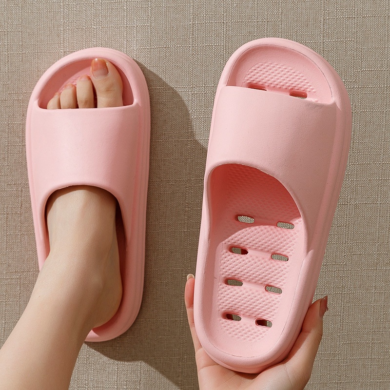 【EVEANOBQY】Dép Sandal Mùa Hè Gọn Nhẹ Khô Thoáng Khí Chống Trượt Chống Mài Mòn Đơn Giản Cho Nam Nữ