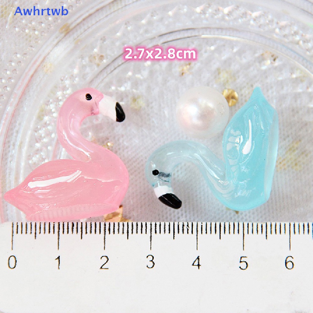 Set 10 Tượng Vịt Mini Bằng Nhựa Phát Quang Trang Trí Tiệc Giáng Sinh Mới