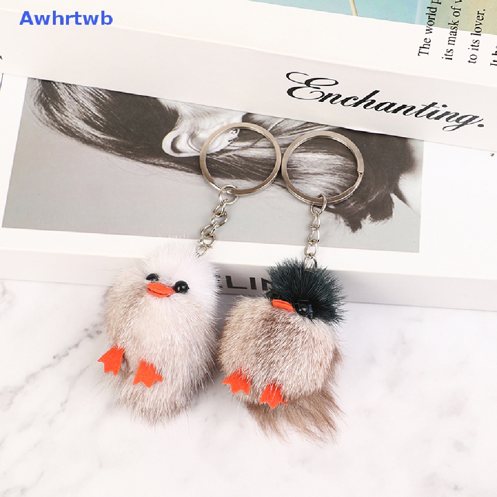 1 Móc Khóa Gà Con Lông Mềm Mại Dễ Thương Mới