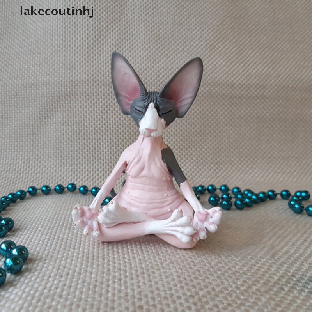 Mô Hình Mèo Hồcou Sphynx Thu Nhỏ Thủ Công Thu Nhỏ Trang Trí Nội Thất