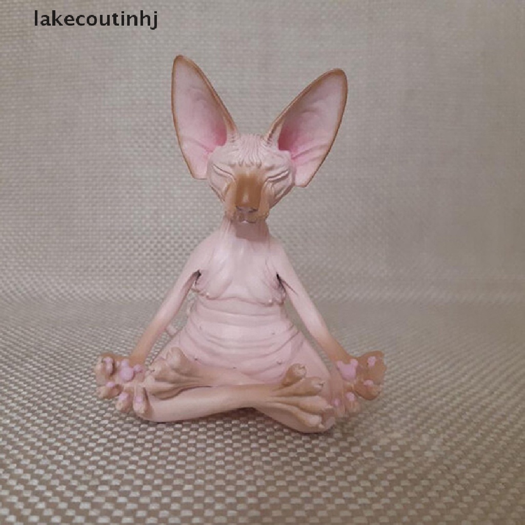 Mô Hình Mèo Hồcou Sphynx Thu Nhỏ Thủ Công Thu Nhỏ Trang Trí Nội Thất