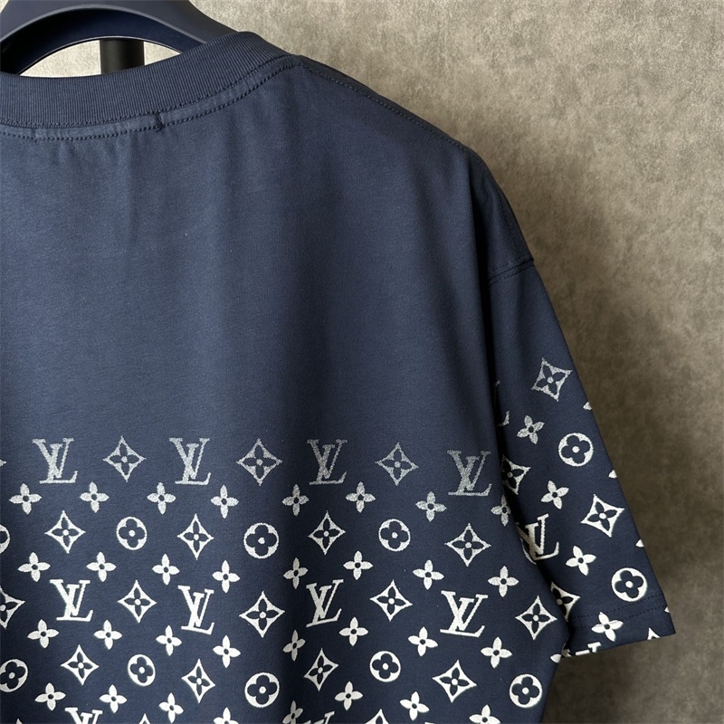 Áo Thun Cotton Tay Ngắn Cổ Tròn In Họa Tiết Gradient Plus Size Unisex