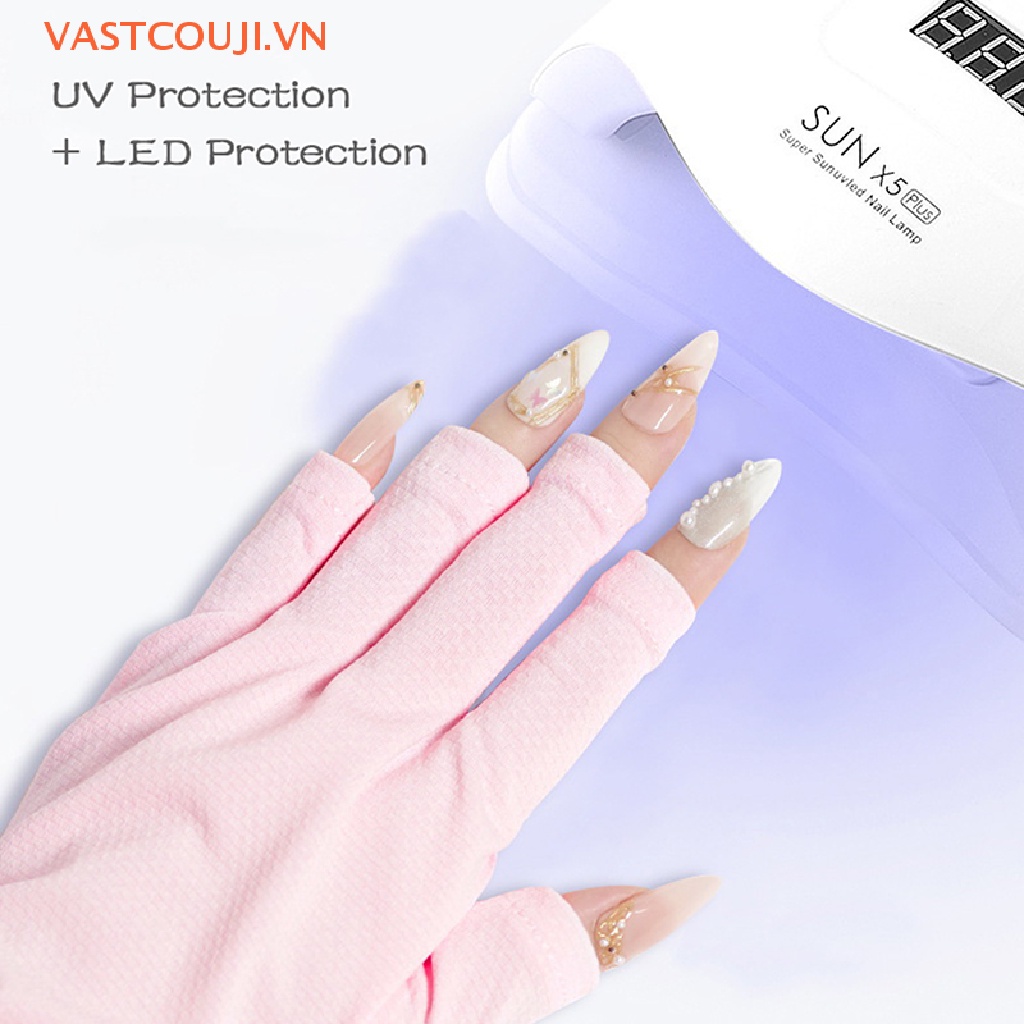 Găng Tay Bảo Vệ Chống Tia UV Khi Làm Móng