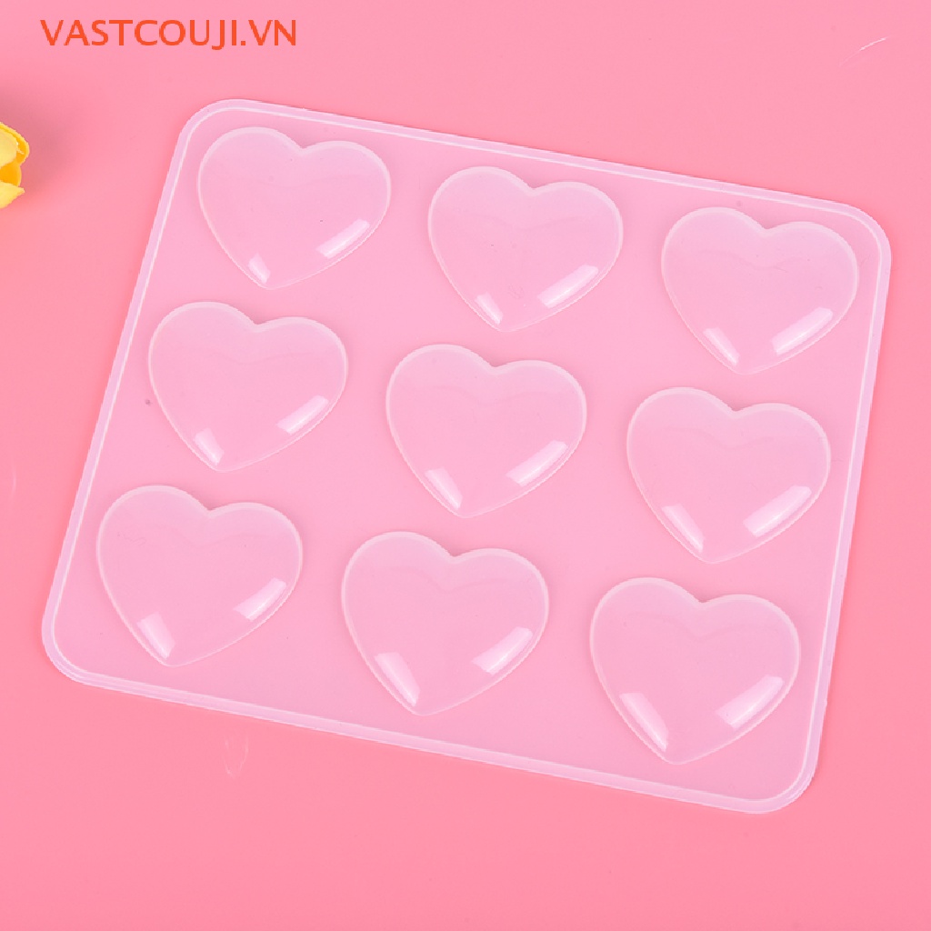 Khuôn Silicon Hình Trái Tim Làm Trang Sức DIY