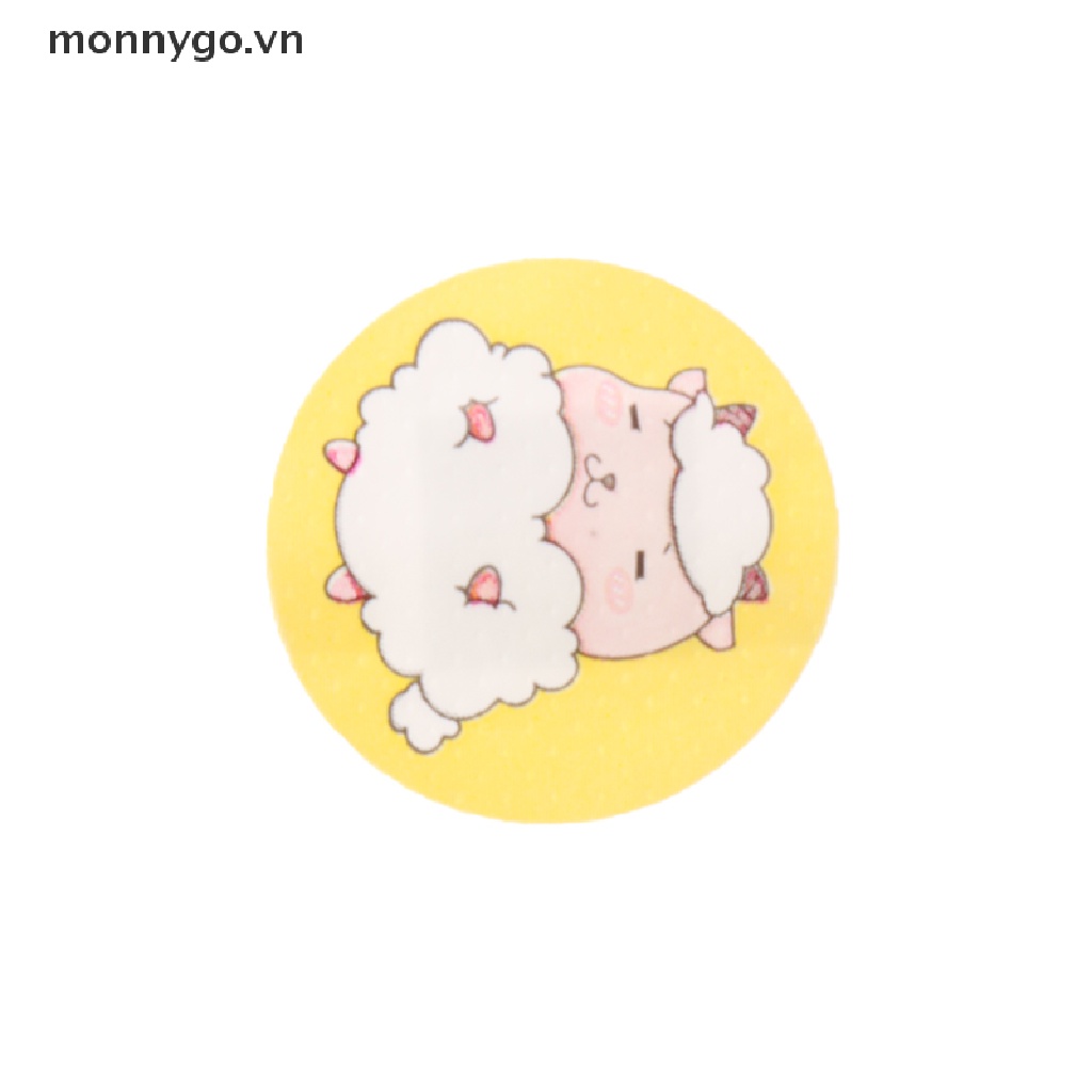 Hộp 120 Băng Cá Nhân Hình Tròn Thoáng Khí Chống Thấm Nước Cho Bé