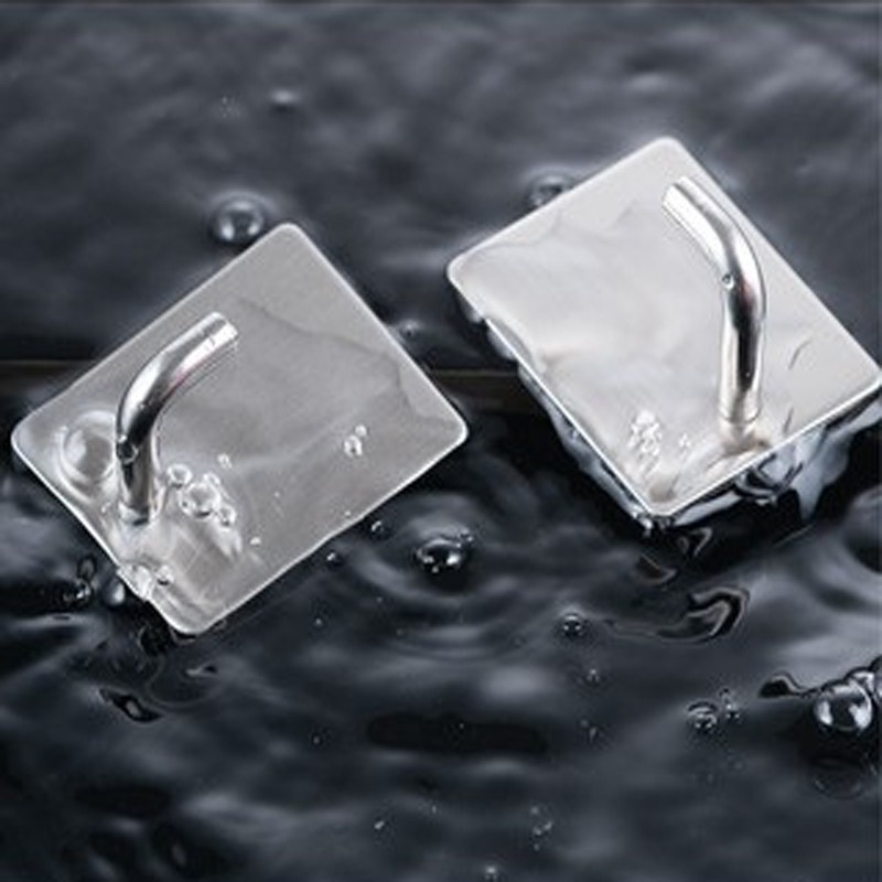 PVN59187 Móc INOX 304 Treo Đồ nặng, treo thớt, nồi niêu INOX 304  Dán Tường Gạch, Men, Kính