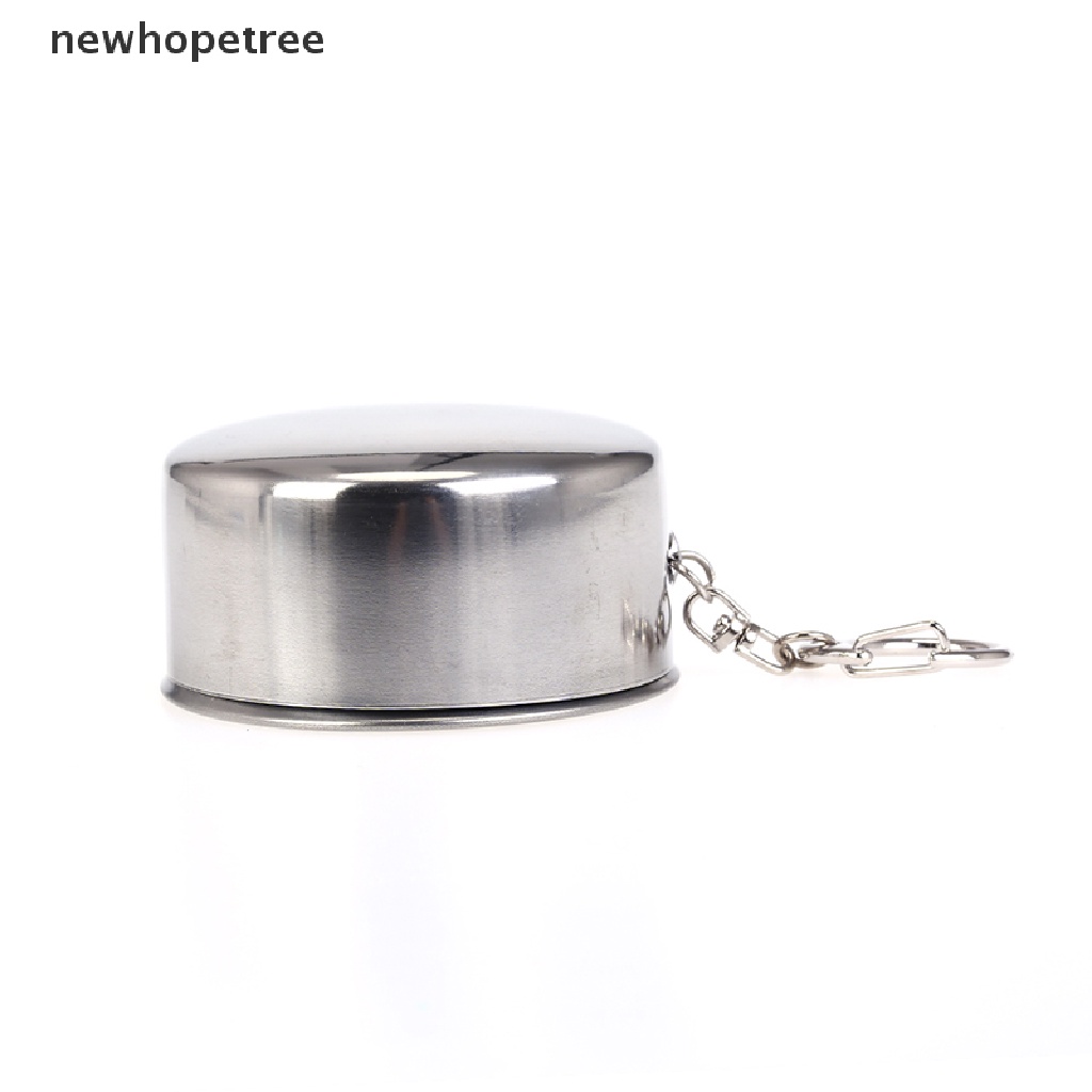 Cốc Uống Nước 140ml Bằng Thép Không Gỉ Có Thể Gấp Gọn Tiện Dụng Mang Theo Du Lịch