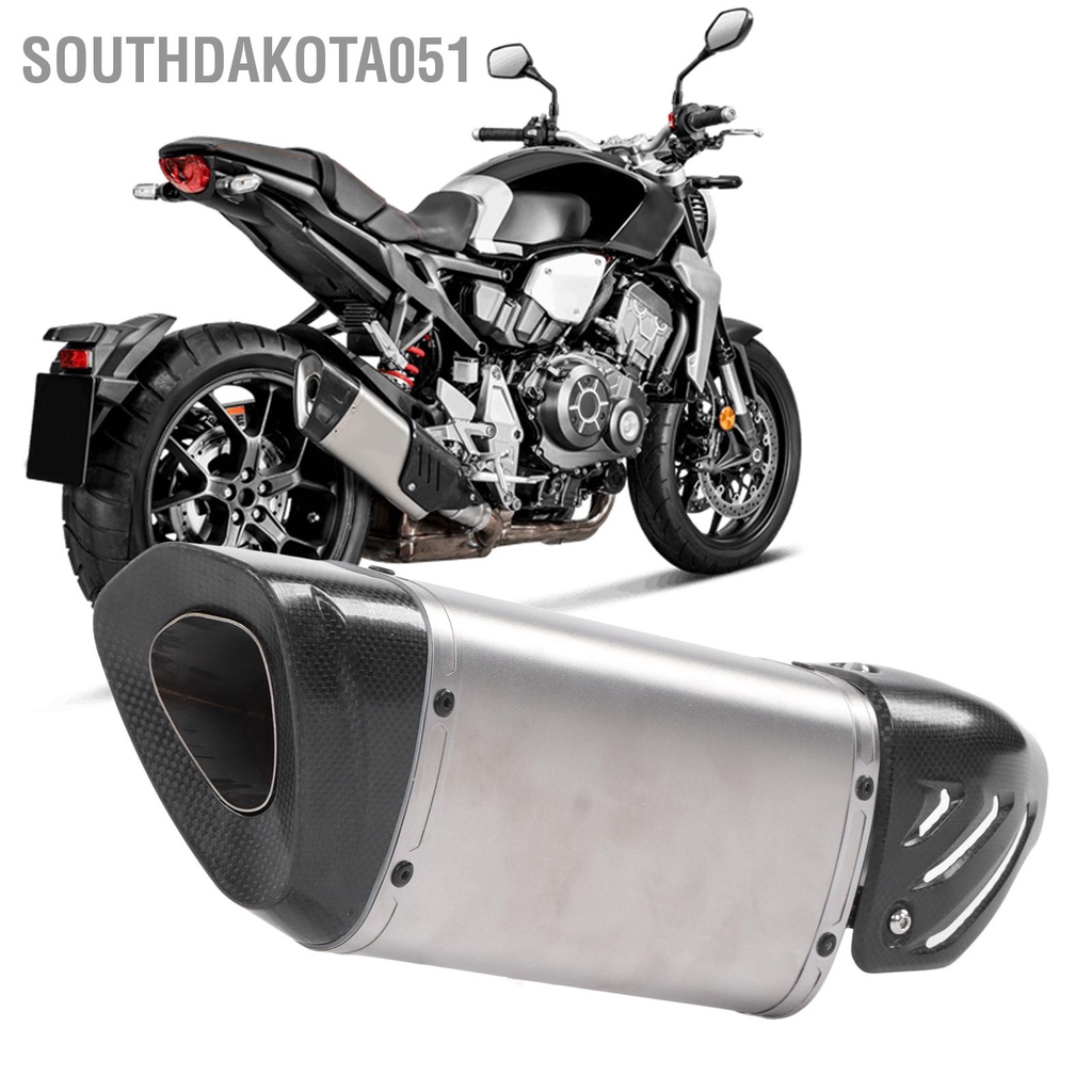 Southdakota051 51Mm Đa Năng Ống Xả Xe Máy Sợi Carbon Hút Đuôi Tái Trang Bị