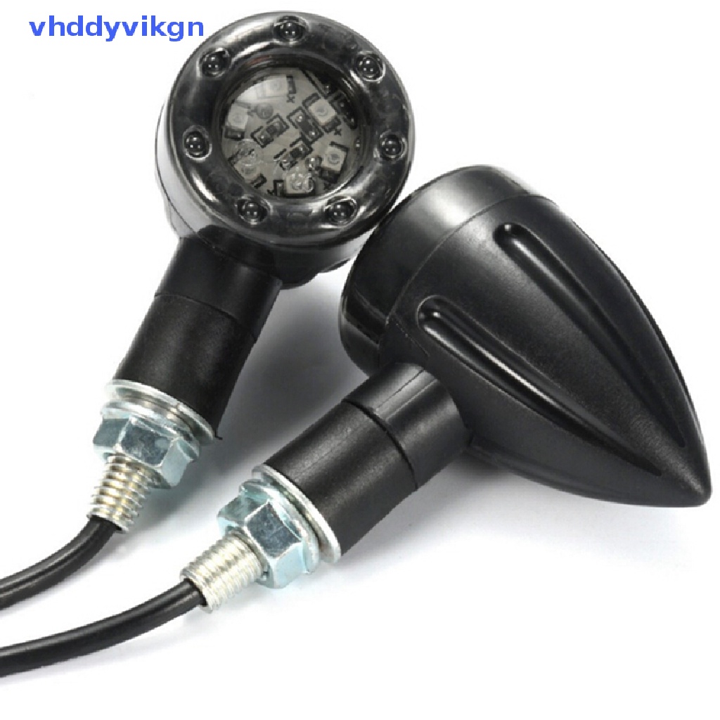 Đèn LED Xi Nhan Màu Hổ Phách + Đỏ Dành Cho Xe Mô Tô / Xe Đạp