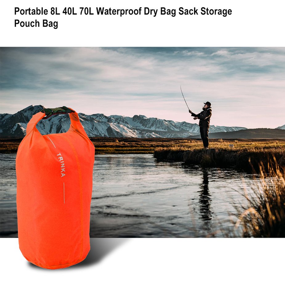 Portable 8L 40L 70L Waterproof Dry Bag Sack Storage Pouch Bag