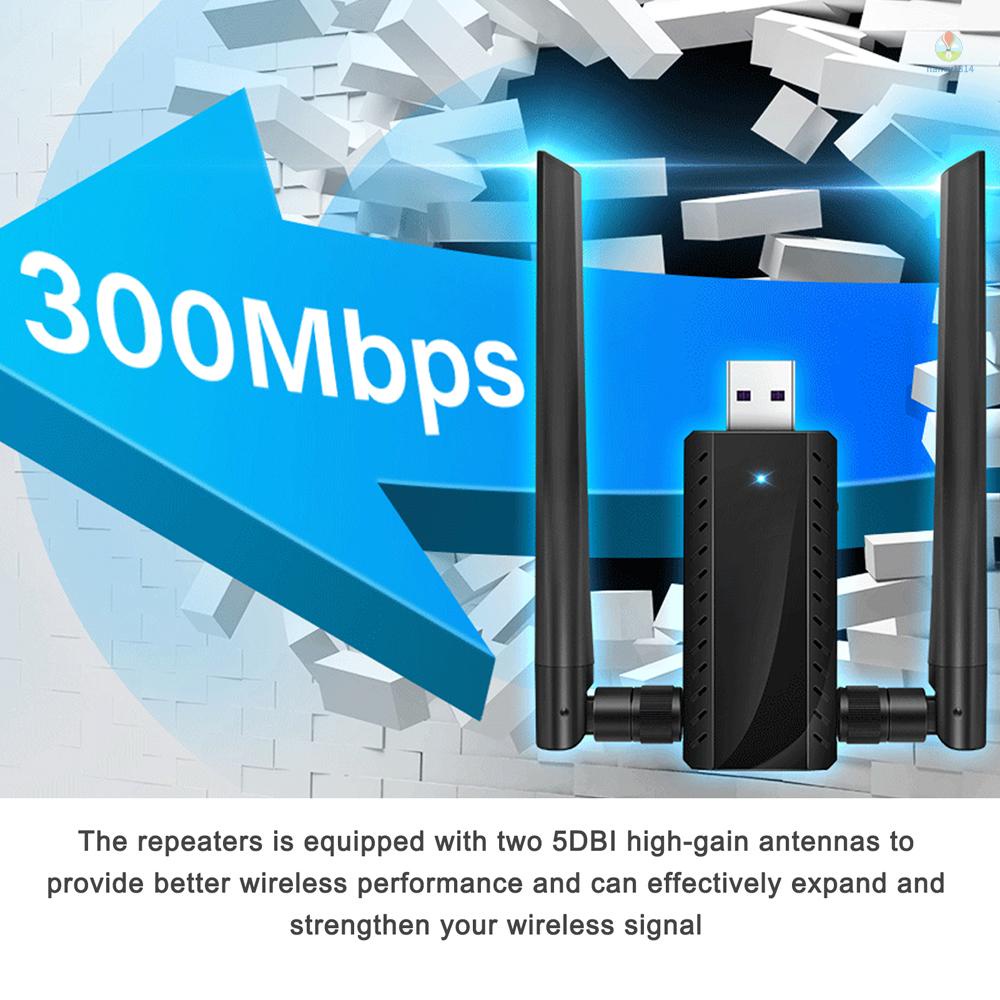 Usb 300Mbps 2.4G Tăng Cường Tín Hiệu WIFI Không Dây Trong Nhà