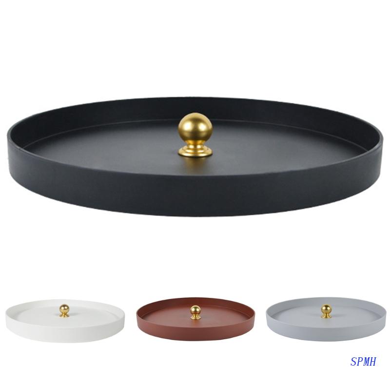 Khay Tròn Bằng Kim Loại Đựng Trang Sức Phong Cách Bắc Âu