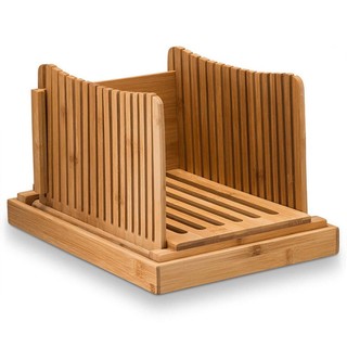 Nature Bamboo Bread Slicer For Homemade Bread Foladable & Compact Bread Slicer