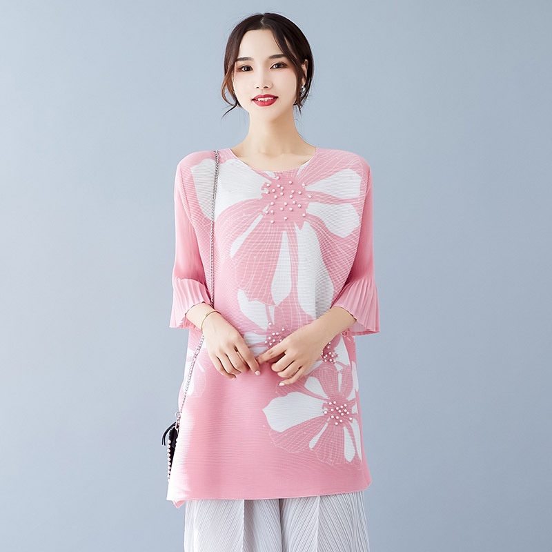 Áo Thun Ba Lỗ Dáng Rộng Che Bụng In Họa Tiết Thời Trang Âu Mỹ Dễ Phối Đồ Cho Nữ