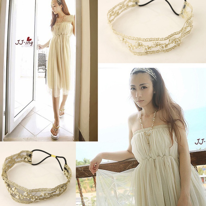 Ygt 1 Băng Đô Ren Thêu Họa Tiết Xinh Xắn Dành Cho Bé Gái