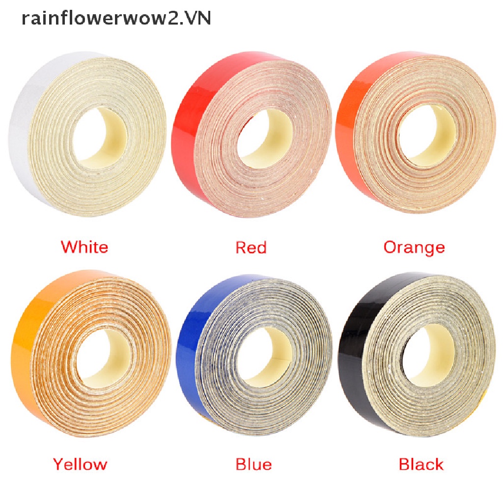 Cuộn Băng Keo Phản Quang 1Cm X 5M Cảnh Báo An Toàn Trang Trí Cho Xe Hơi / Xe Tải