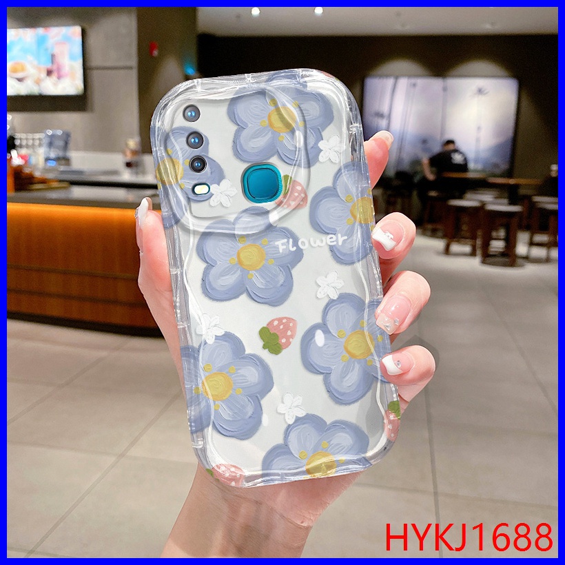 Ốp lưng Vivo Y11 ốp lưng Vivo U10 ốp lưng Vivo Y15 ốp lưng Vivo Y12 Y17 Ốp Điện Thoại tpu Mềm Trong Suốt Họa Tiết Kem Cho Vivo Y11 Y15 Y12 Y17 U10 NYW