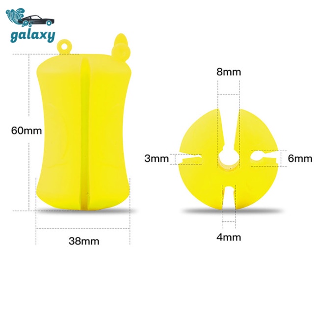 Galaxy Set 4 Phụ Kiện Quấn Cố Định Cần Câu Cá Bằng Silicon Mềm Chống Trượt Đa Năng