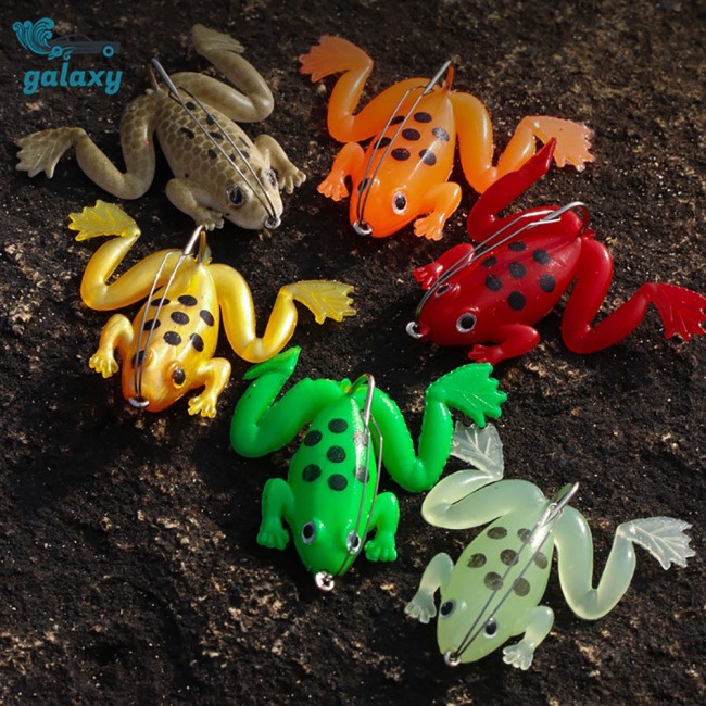 Galaxy Set 5 Mồi Giả Ếch 3d 4.5cm Câu Cá Hiệu Quả