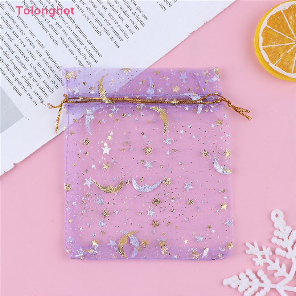 Bộ 50 Túi Đựng Kẹo Họa Tiết Mặt Trăng EID Mubarak Kareem EID well